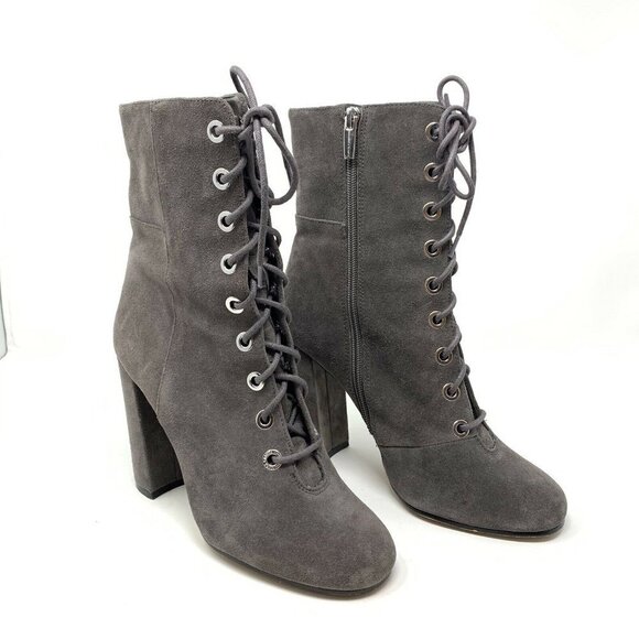 Vince Camuto 8.5 Teisha Lace Up Booties Victorian - Picture 3 of 10